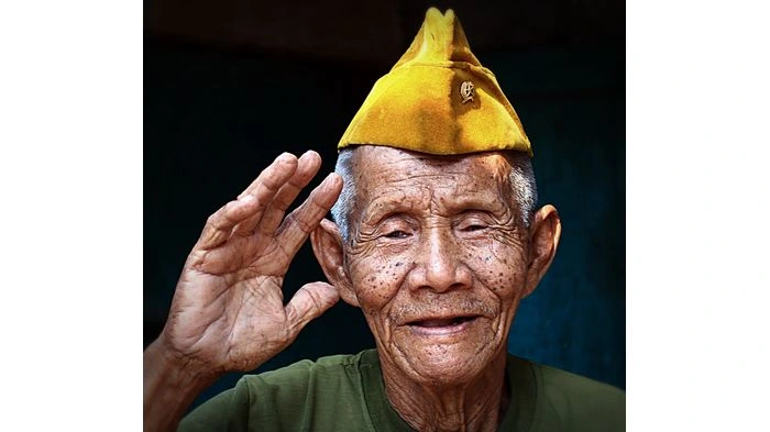 potret salah satu veteran Indonesia