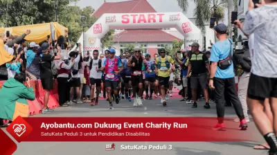 Ayobantu.com Dukung Event Charity Run SatuKata Peduli 3 untuk Pendidikan Disabilitas