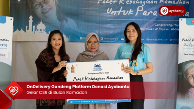 OnDelivery Gandeng Platform Donasi Ayobantu Gelar CSR di Bulan Ramadan