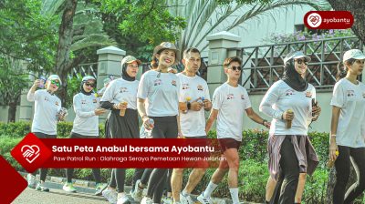 Ayobantu Bersama Satu Peta Anabul Gelar ‘Paw Patrol Run’: Olahraga Seraya Pemetaan Hewan Jalanan