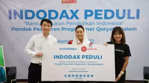 Kerja sama lelang NFT Indodax dan Ayobantu untuk Pesantren Programmer Qoryatussalam.